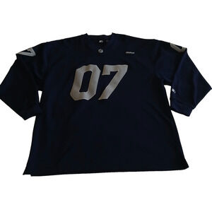 Starter Jersey Men XL Blue Official #07 Long Sleeve Football Pullover Shirt VTG